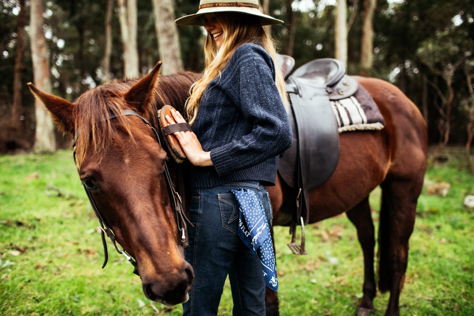 A rider with her Australian Stock Horse, Jesters Flat