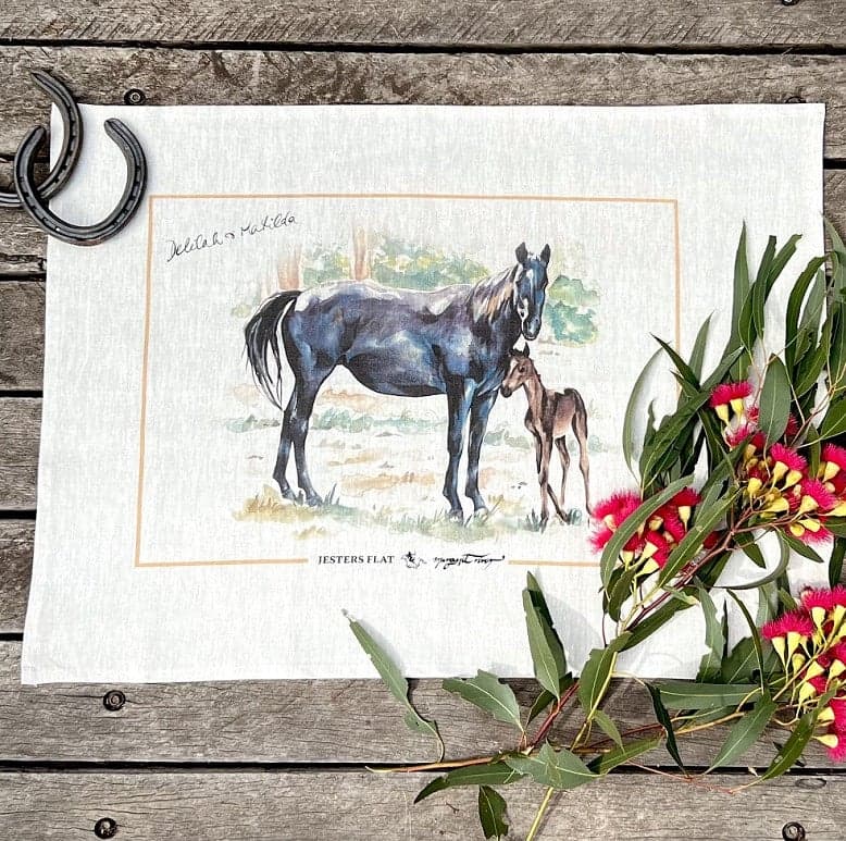Jesters Flat Tea Towels Delilah & Matilda