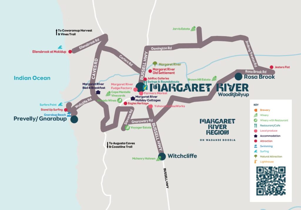 Margaret River Trail Map